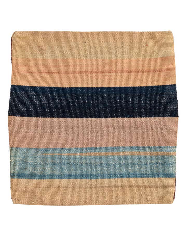 1' 7 x 1' 8 Hand Woven Pillow Wool Square Rug