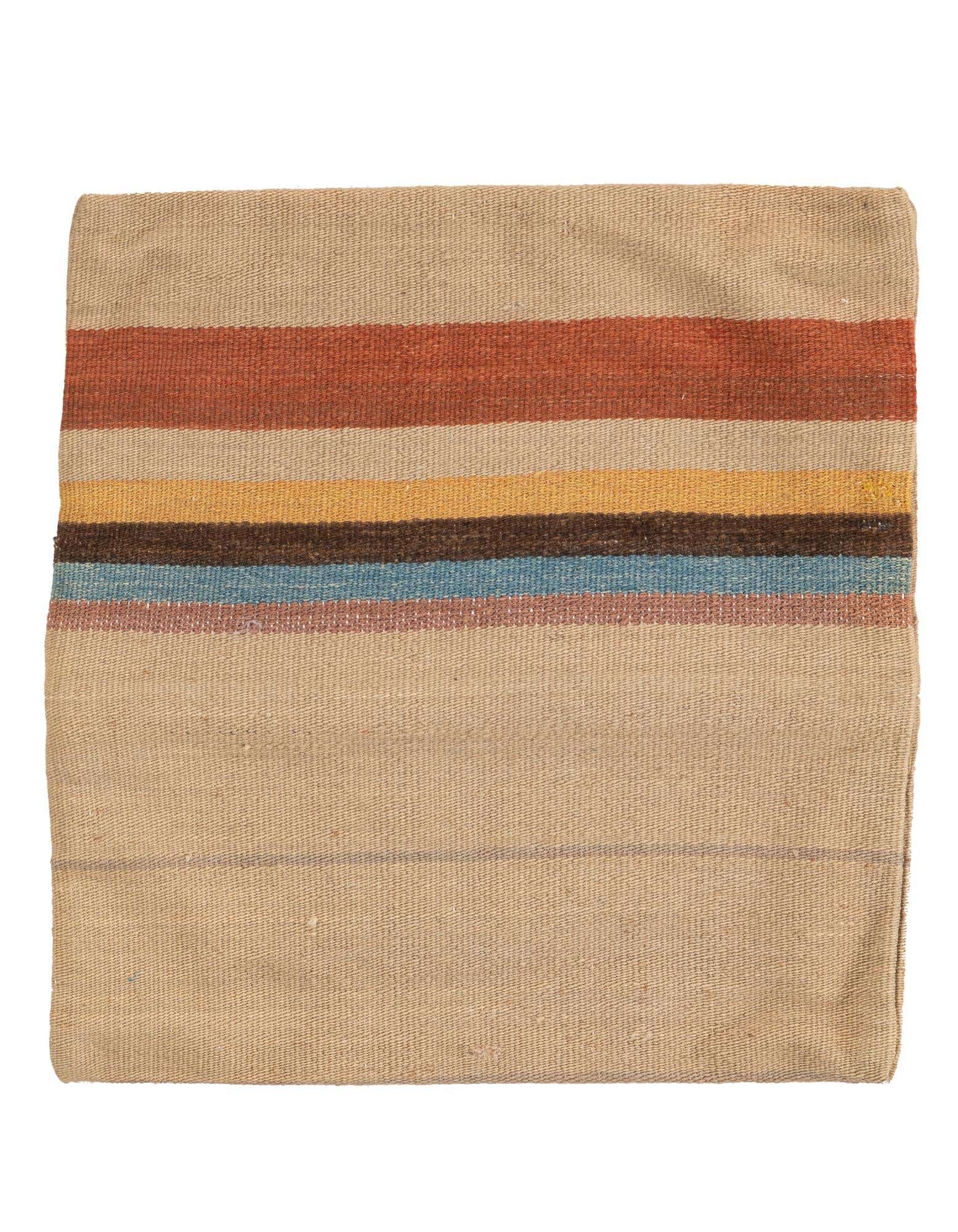 1' 7 x 1' 7 Hand Woven Pillow Wool Square Rug