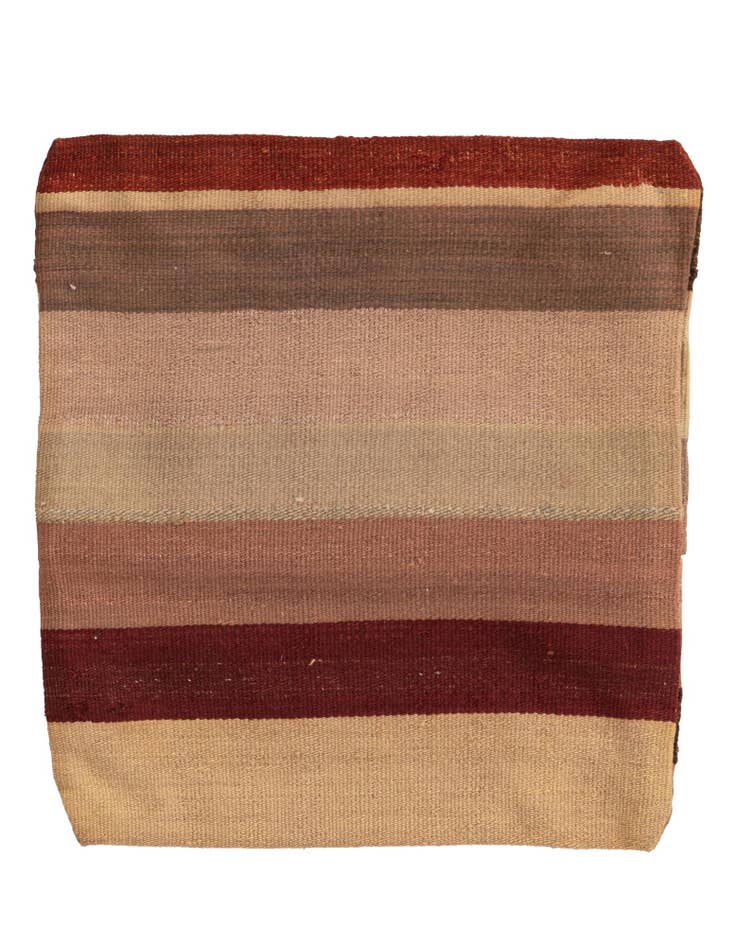 Detail image of 1' 6 x 1' 8 Hand Woven Pillow Wool Square Rug