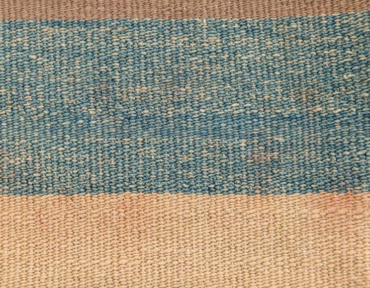 Detail image of 1' 6 x 1' 7 Hand Woven Pillow Wool Square Rug