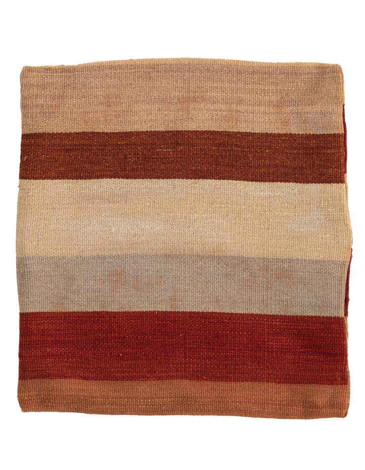 Detail image of 1' 5 x 1' 6 Hand Woven Pillow Wool Square Rug