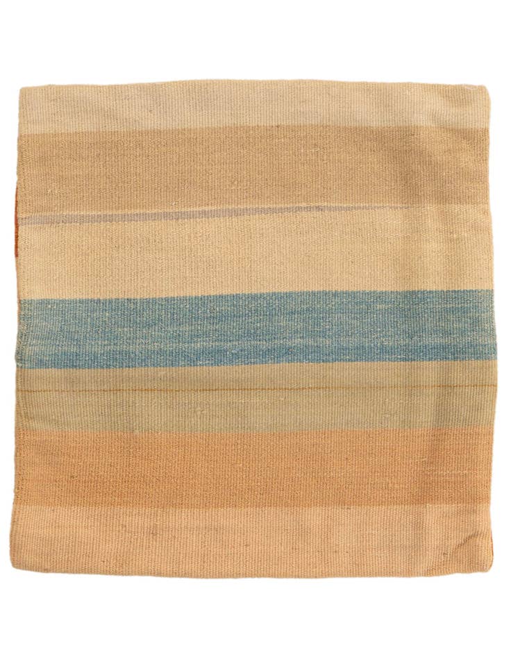 Detail image of 1' 7 x 1' 8 Hand Woven Pillow Wool Square Rug