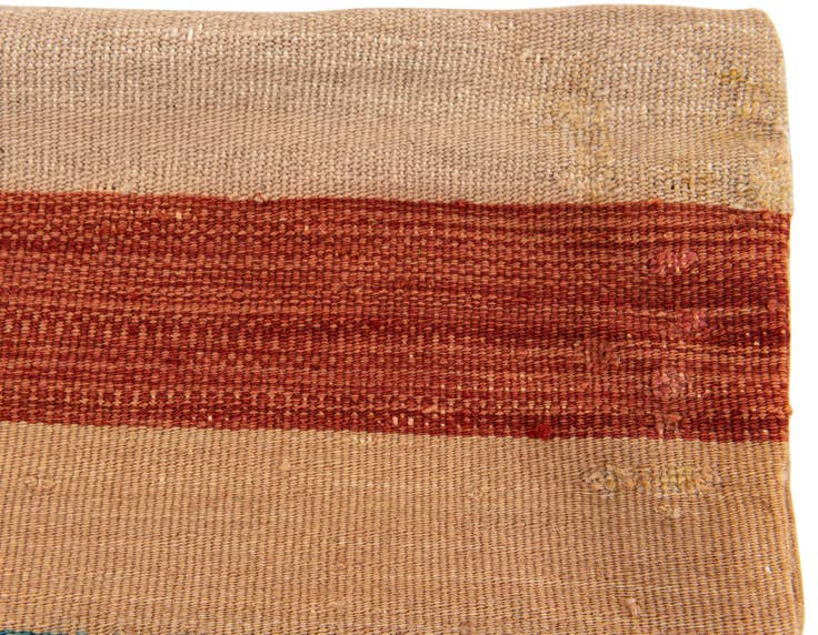 Detail image of 1' 6 x 1' 8 Hand Woven Pillow Wool Square Rug