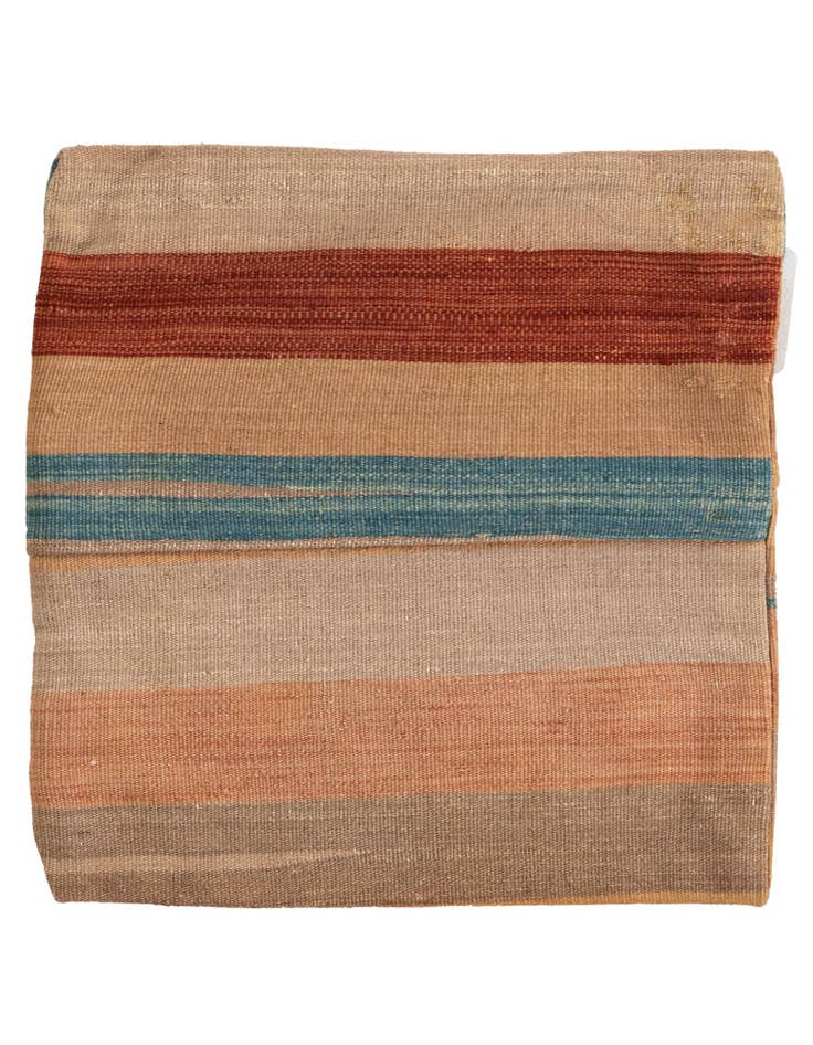 Detail image of 1' 6 x 1' 8 Hand Woven Pillow Wool Square Rug