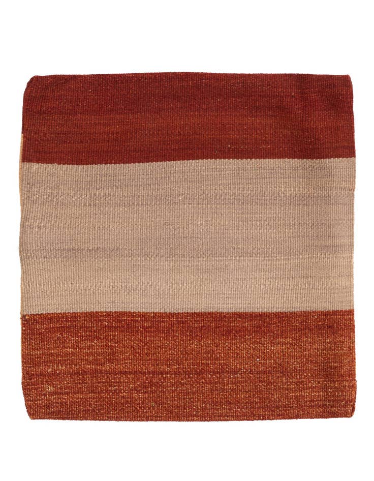 Detail image of 1' 6 x 1' 6 Hand Woven Pillow Wool Square Rug