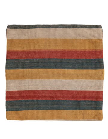 2' 5 x 2' 5 Hand Woven Pillow Wool Square Rug