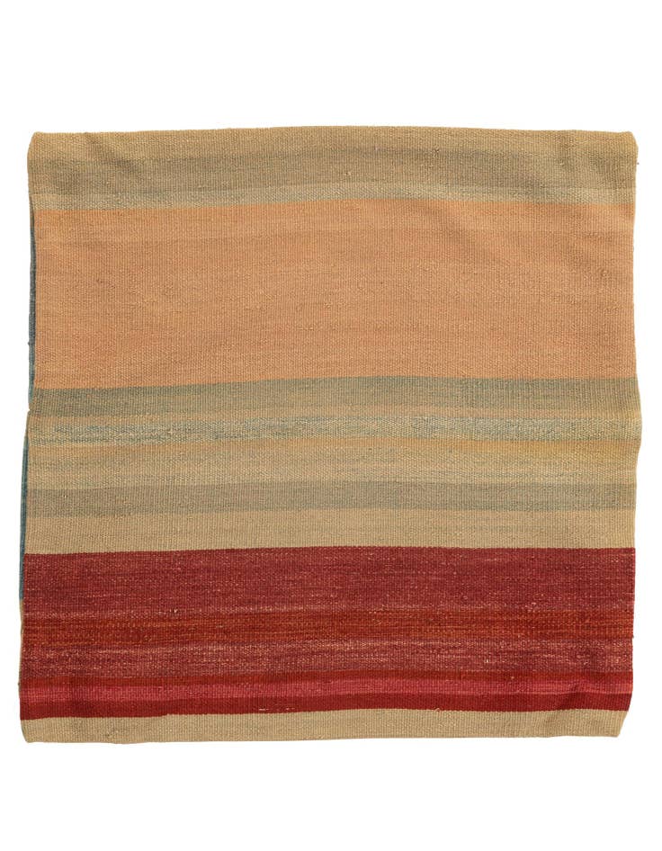 Detail image of 2' 5 x 2' 6 Hand Woven Pillow Wool Square Rug