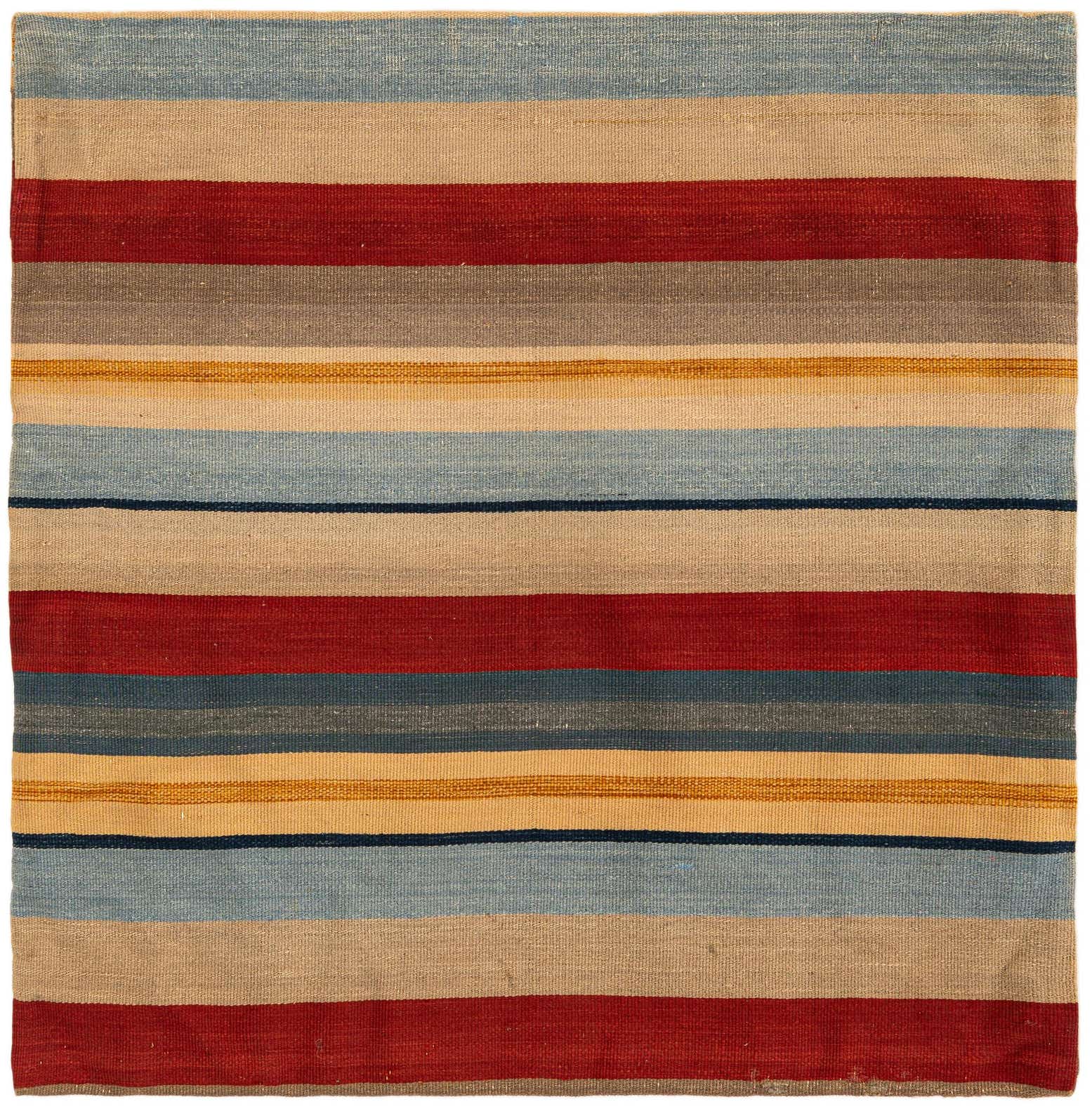 3' 3 x 3' 3 Hand Knotted Pillow Persian Wool Square Rug