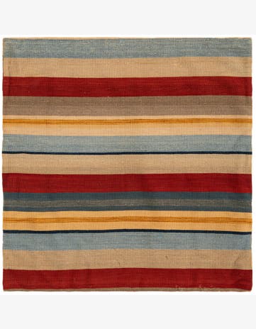 3' 3 x 3' 3 Hand Knotted Pillow Persian Wool Square Rug