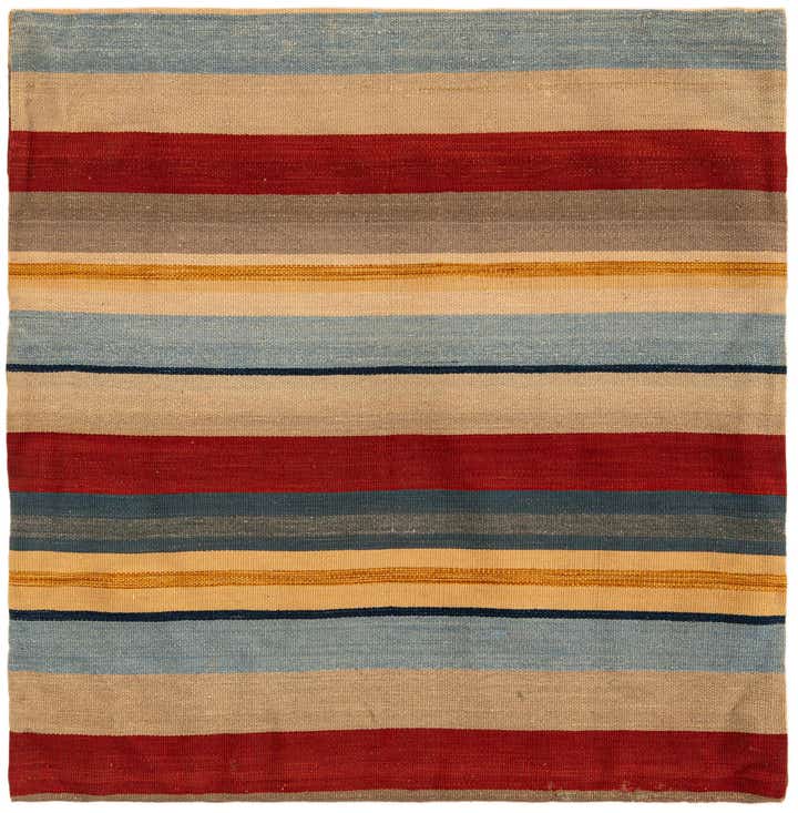 3' 3 x 3' 3 Hand Knotted Pillow Persian Wool Square Rug