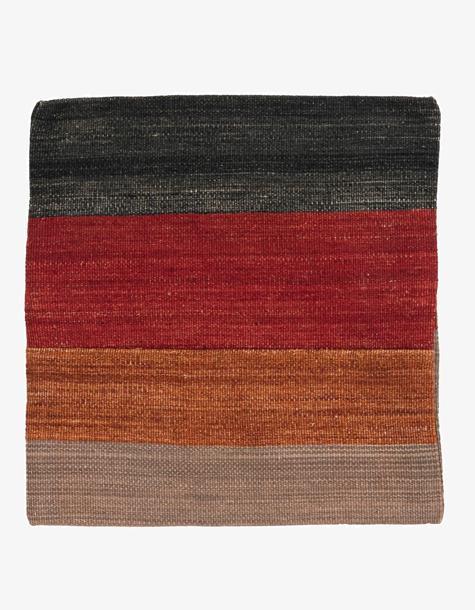 1' 5 x 1' 6  Hand Woven Pillow Wool Square Rug