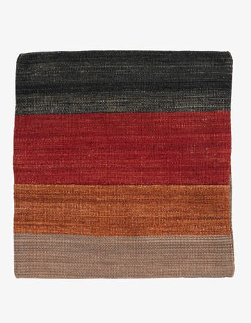 1' 5 x 1' 6 Hand Woven Pillow Wool Square Rug