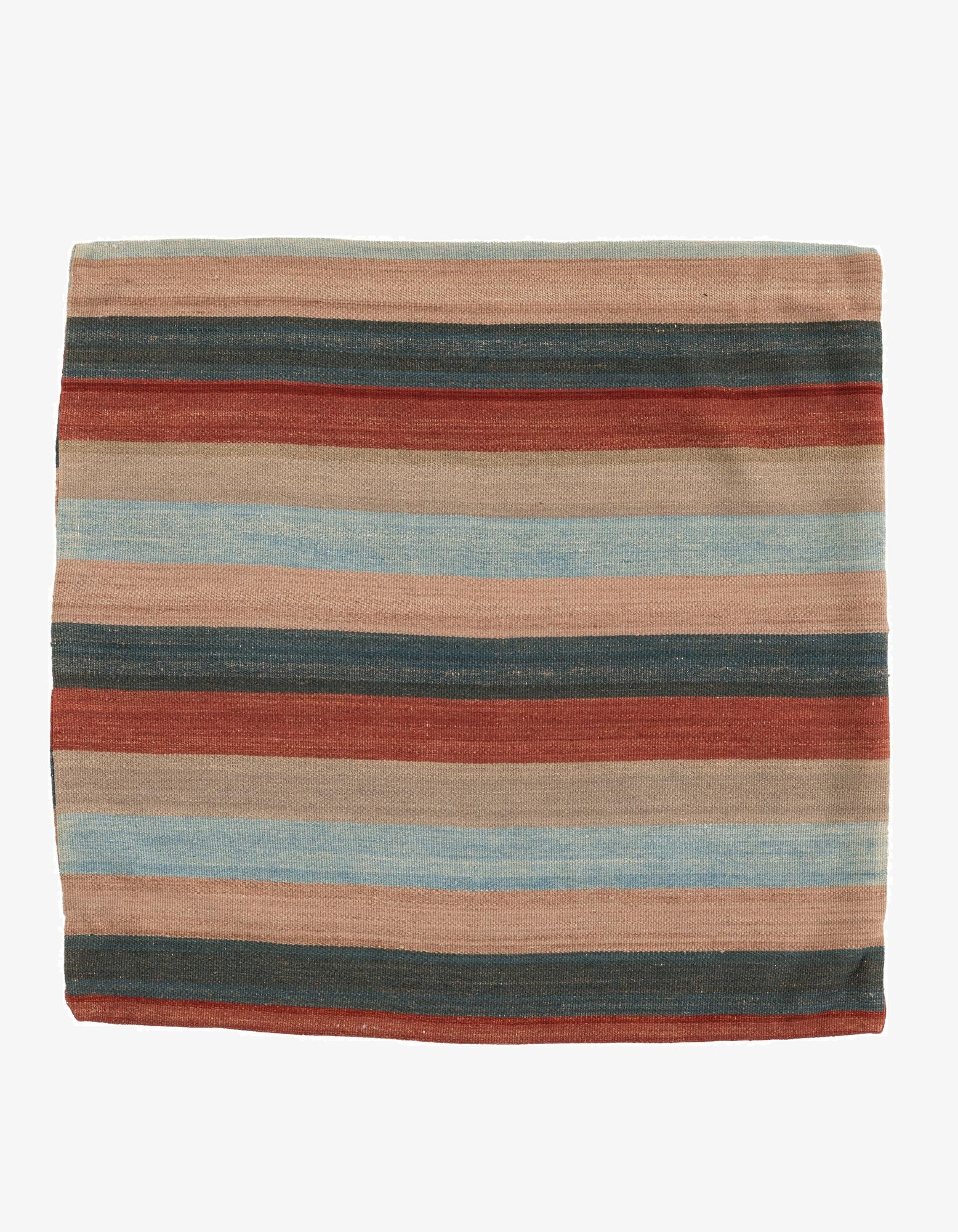 3' 2 x 3' 3  Hand Woven Pillow Wool Square Rug