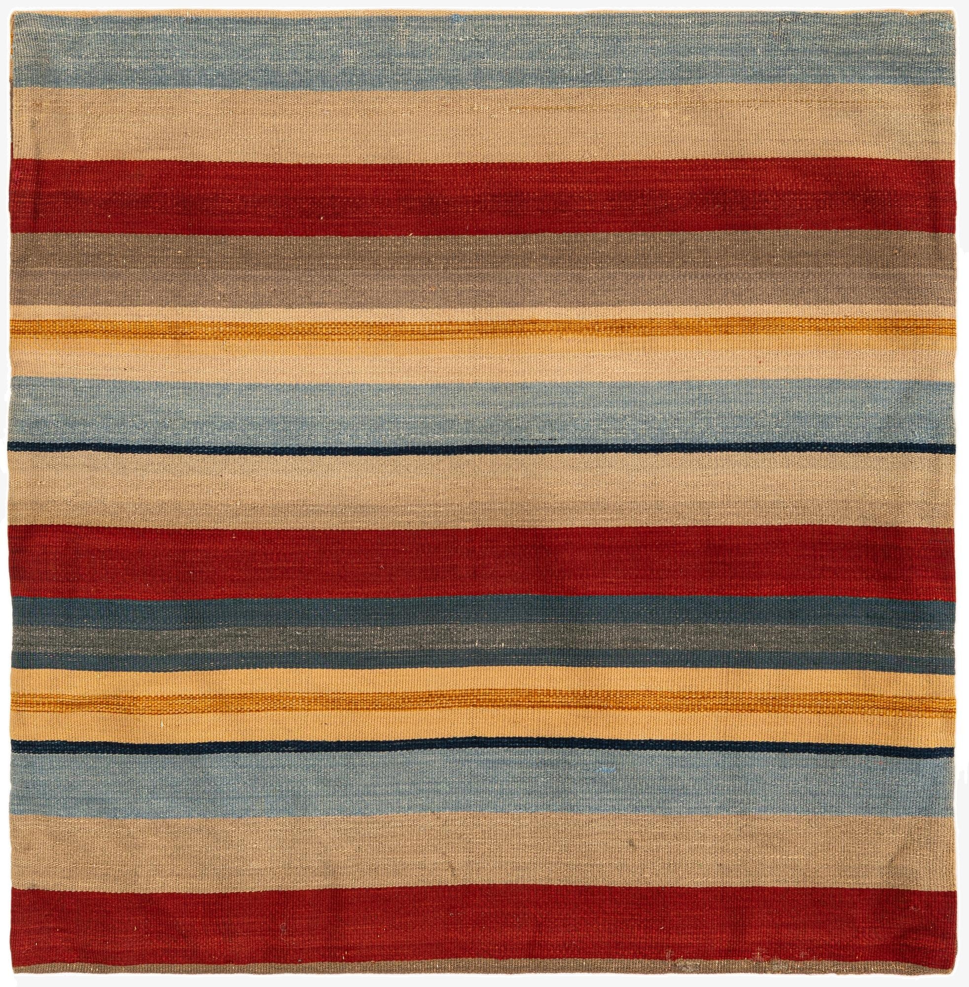 3' 3 x 3' 3  Hand Knotted Pillow Persian Wool Square Rug