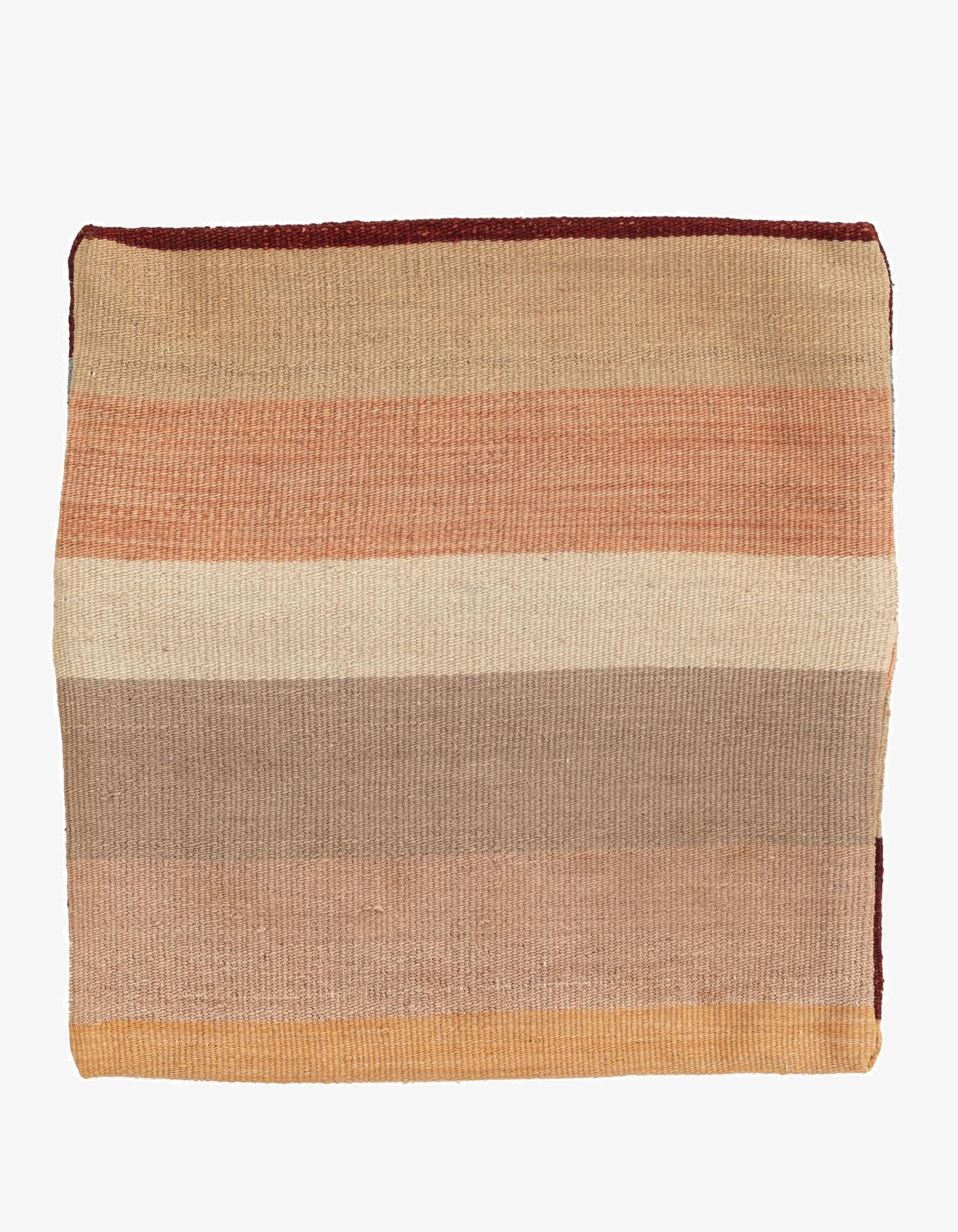 1' 6 x 1' 6  Hand Woven Pillow Wool Square Rug