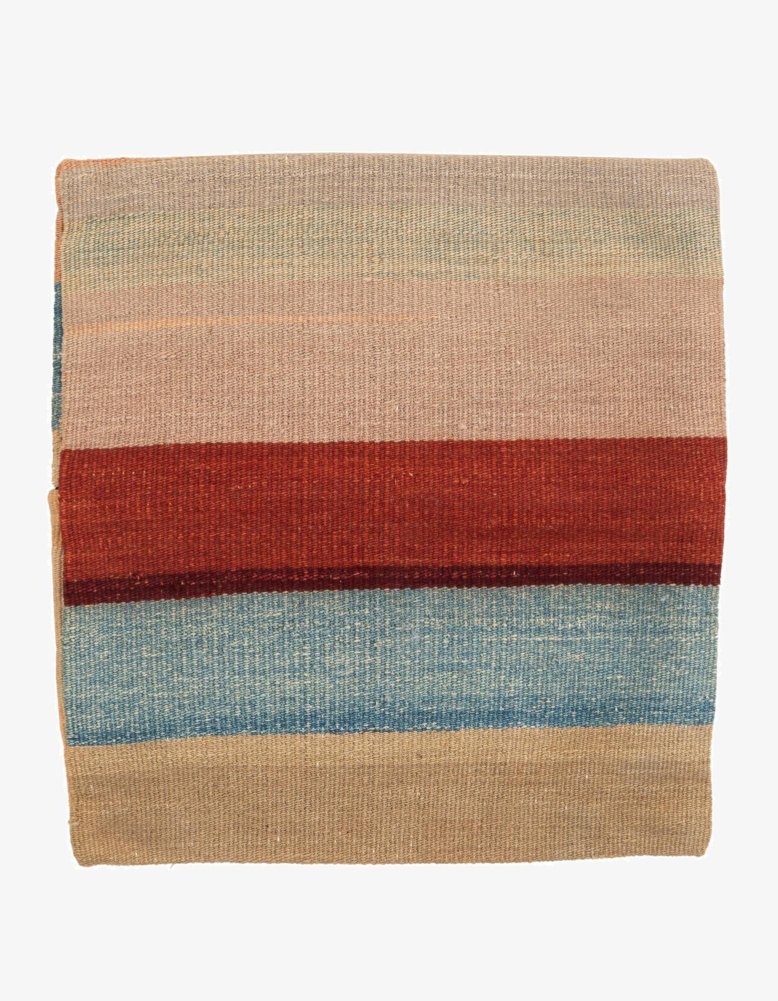 1' 5 x 1' 6  Hand Woven Pillow Wool Square Rug