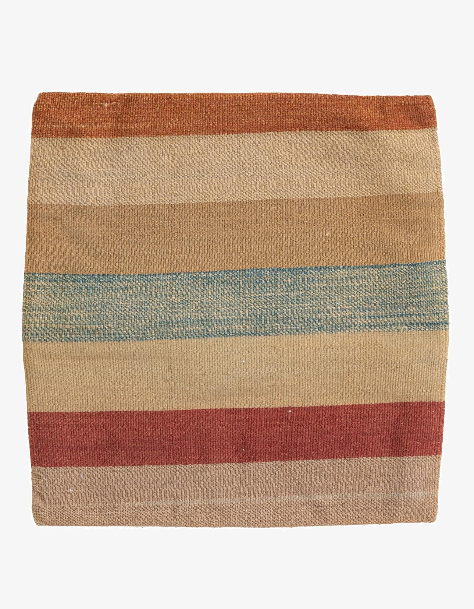 1' 8 x 1' 8  Hand Woven Pillow Wool Square Rug