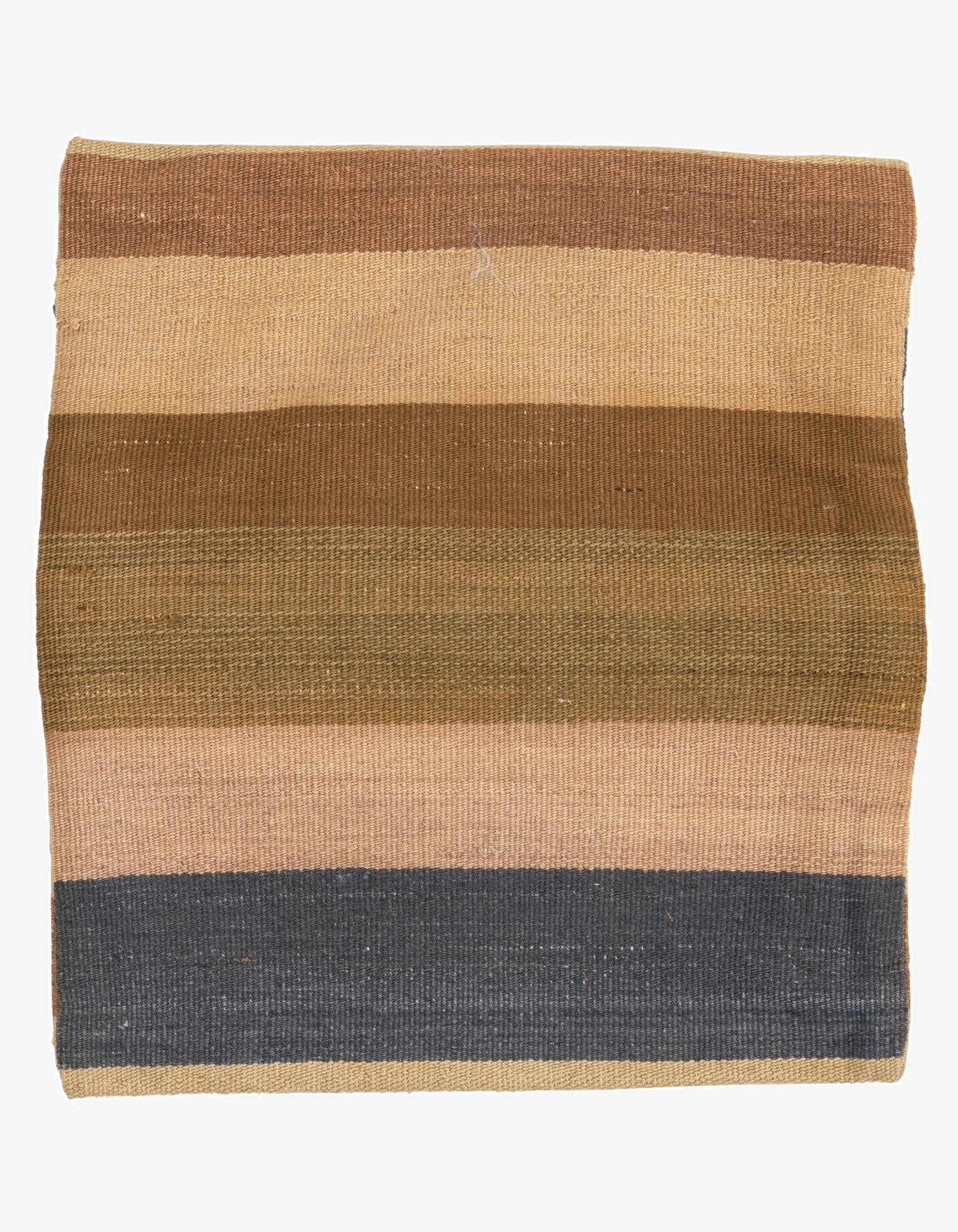 1' 5 x 1' 6  Hand Woven Pillow Wool Square Rug