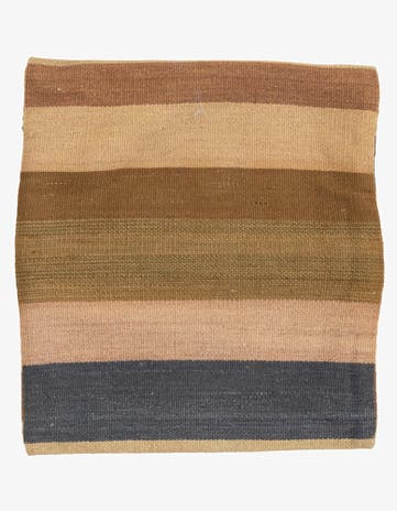 1' 5 x 1' 6 Hand Woven Pillow Wool Square Rug