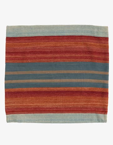 3' 2 x 3' 4 Hand Woven Pillow Wool Square Rug