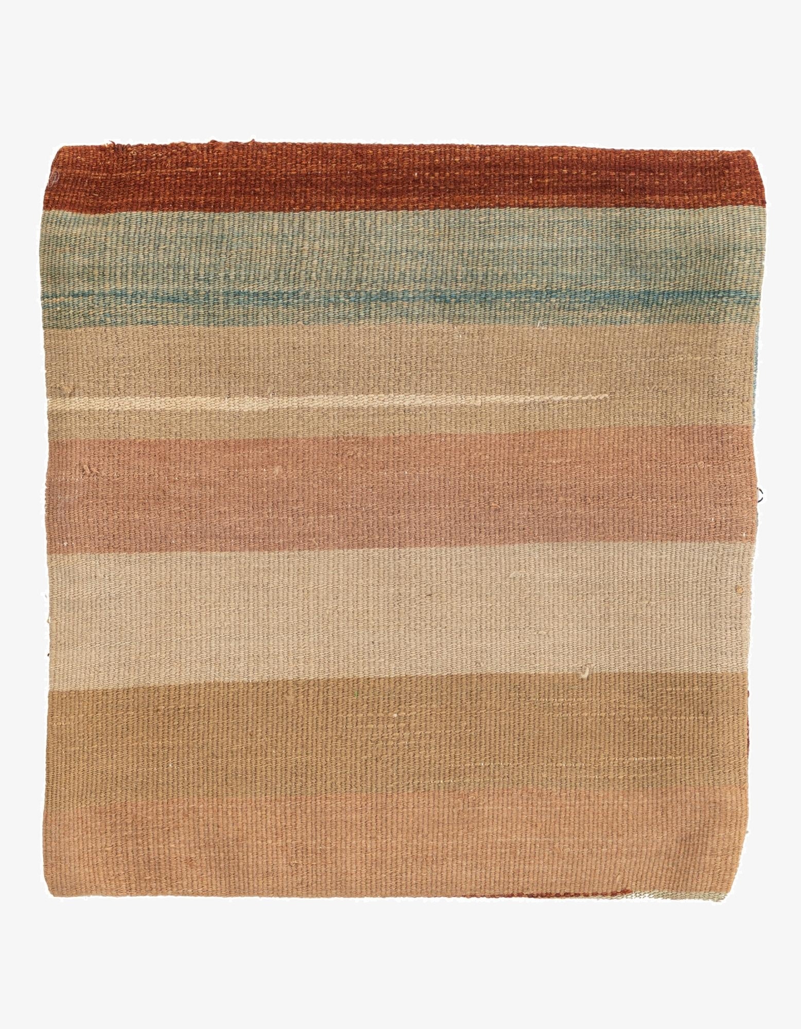 1' 5 x 1' 6  Hand Woven Pillow Wool Square Rug