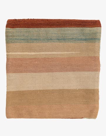 1' 5 x 1' 6 Hand Woven Pillow Wool Square Rug