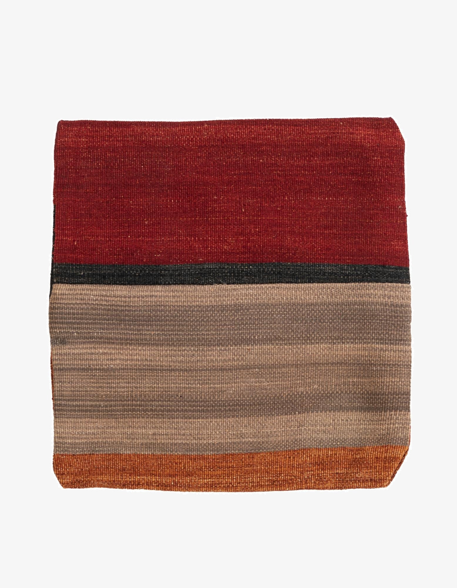 1' 6 x 1' 7  Hand Woven Pillow Wool Square Rug