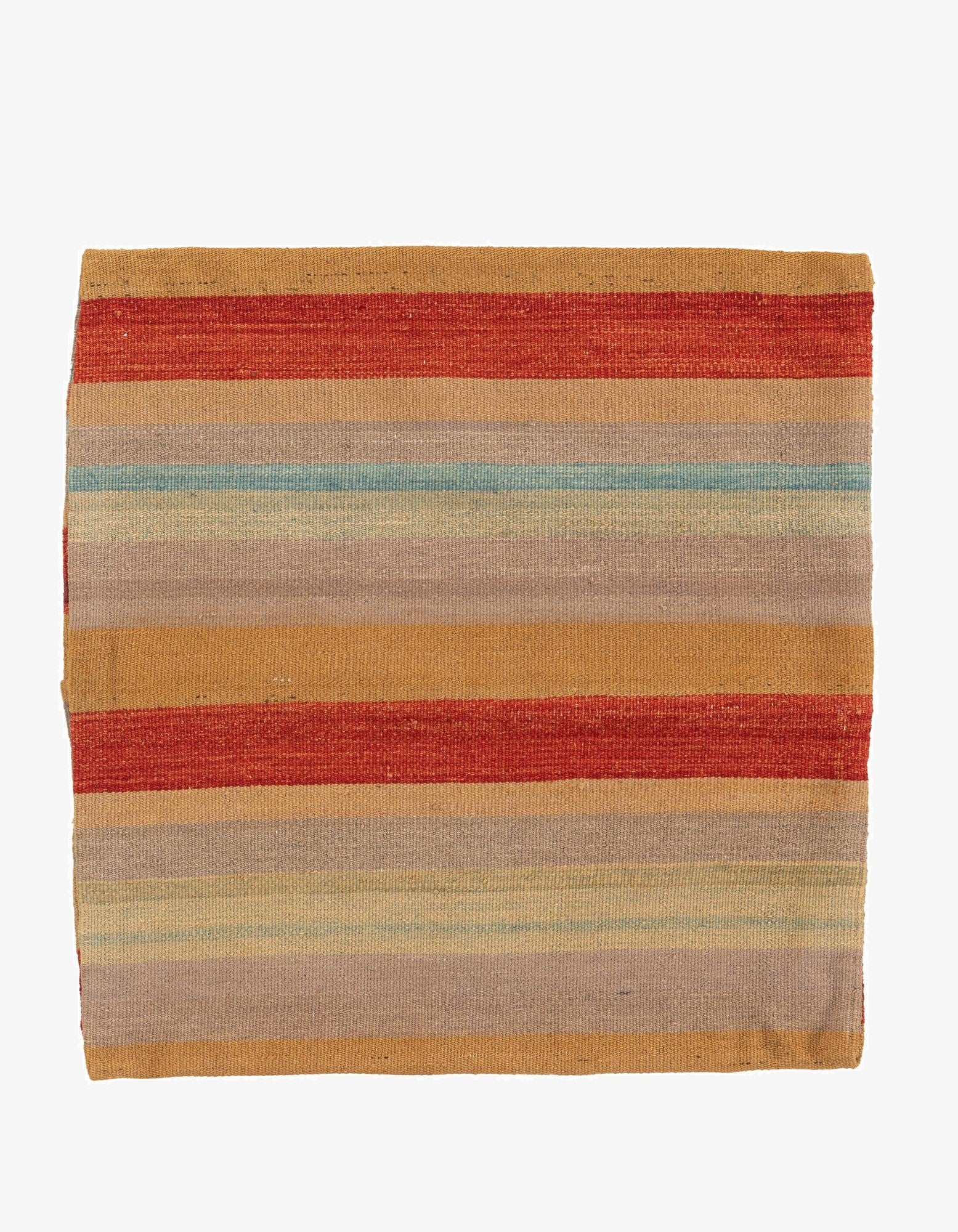 2' 4 x 2' 5  Hand Woven Pillow Wool Square Rug