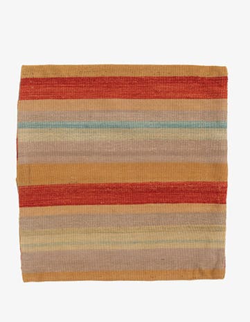 2' 4 x 2' 5 Hand Woven Pillow Wool Square Rug