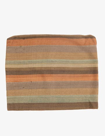 2' 7 x 3' 3 Hand Woven Pillow Wool Square Rug