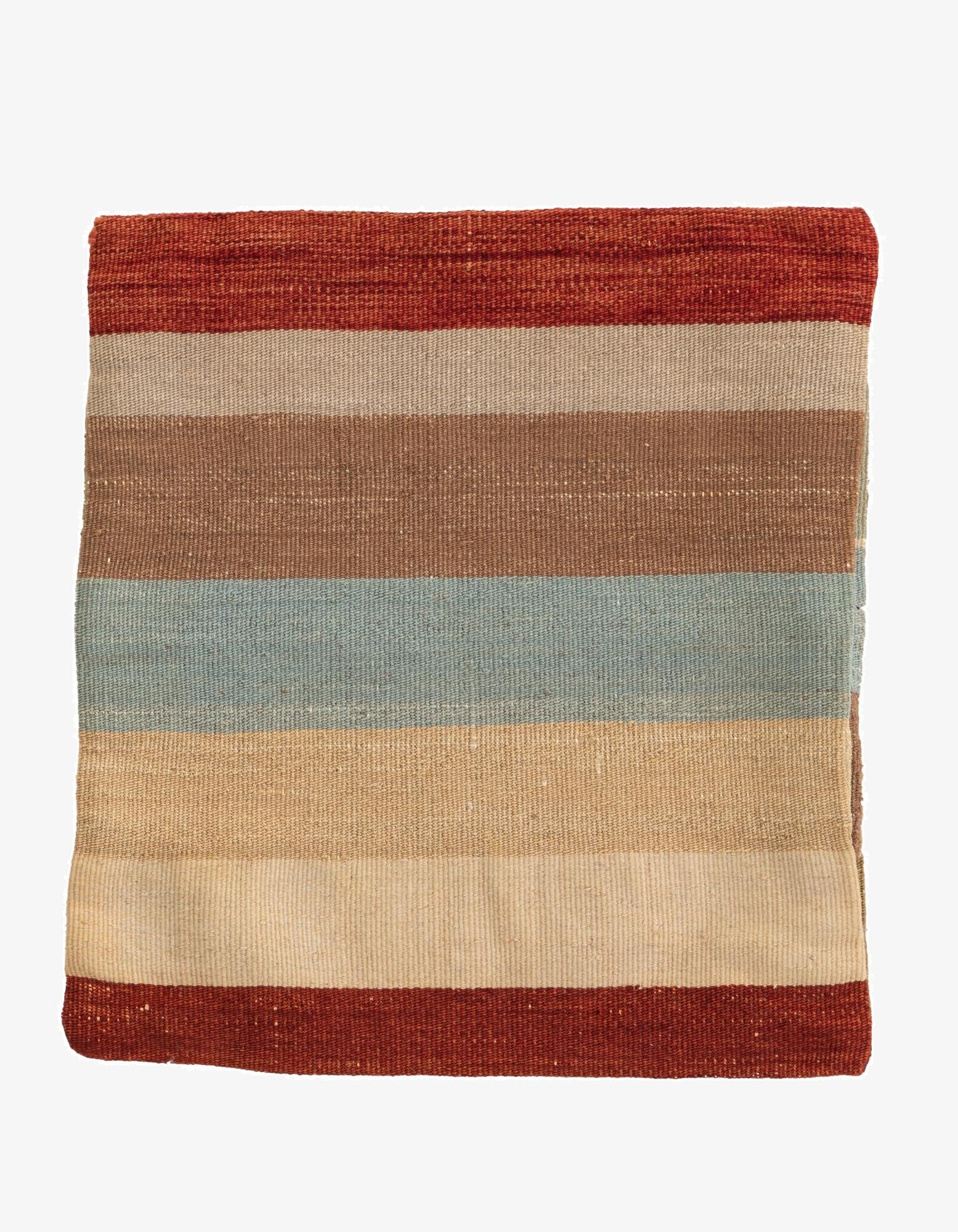 1' 5 x 1' 6  Hand Woven Pillow Wool Square Rug