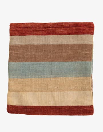 1' 5 x 1' 6 Hand Woven Pillow Wool Square Rug