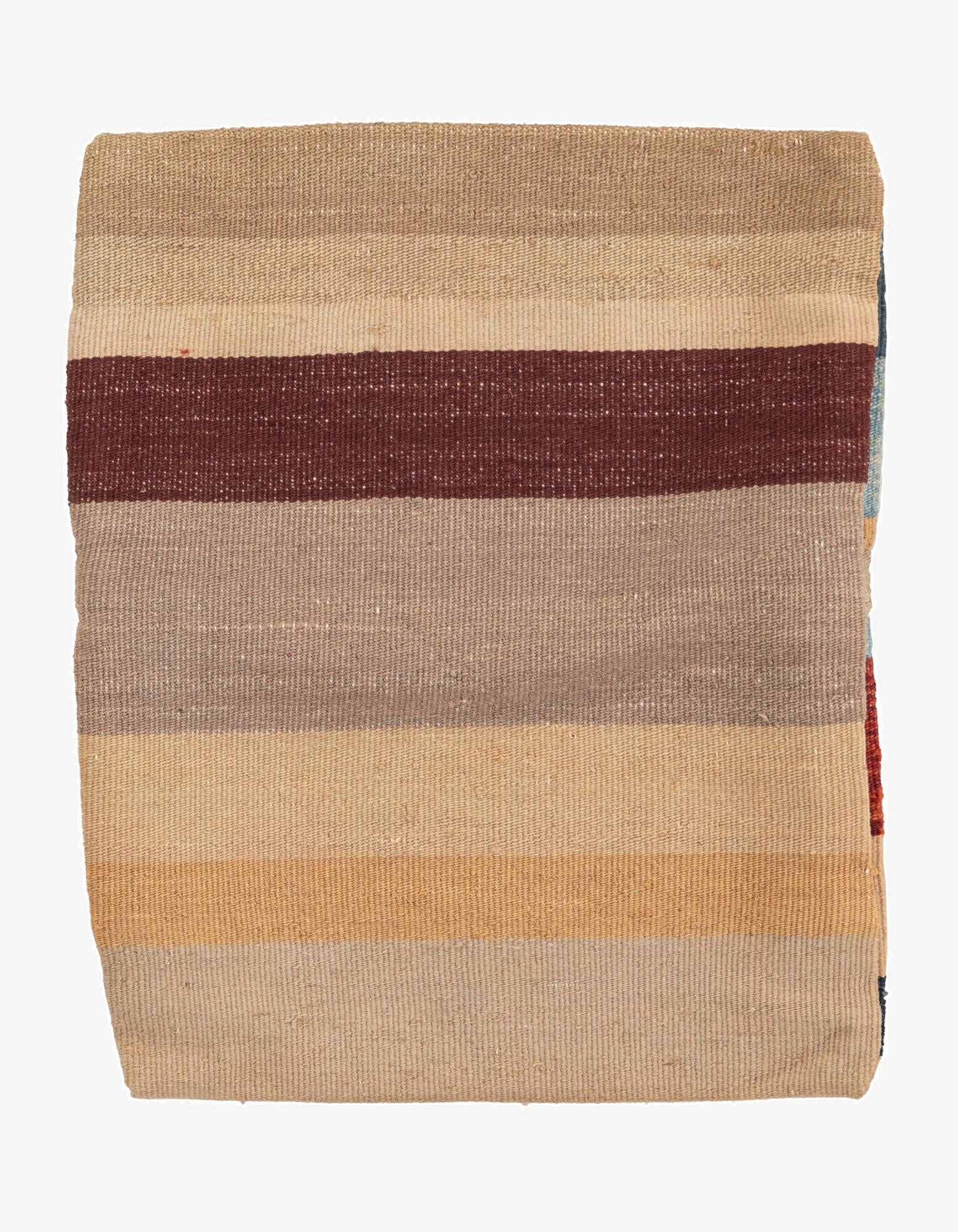 1' 3 x 1' 6  Hand Woven Pillow Wool Square Rug