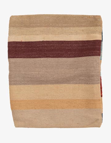 1' 3 x 1' 6 Hand Woven Pillow Wool Square Rug