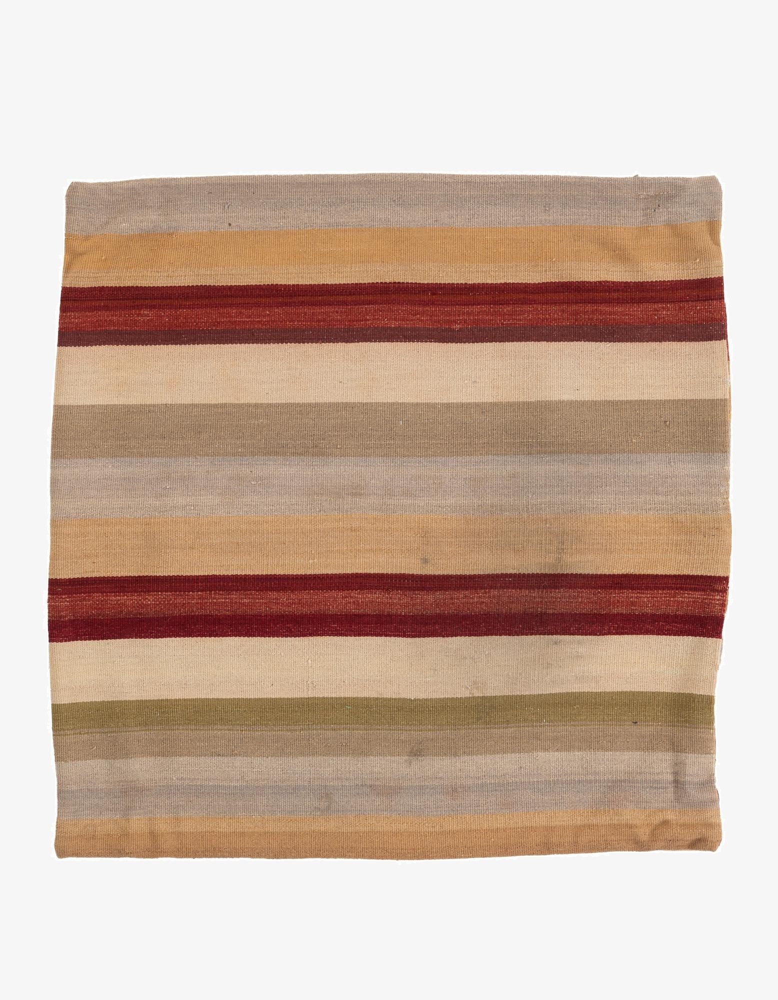 3' 3 x 3' 3  Hand Woven Pillow Wool Square Rug