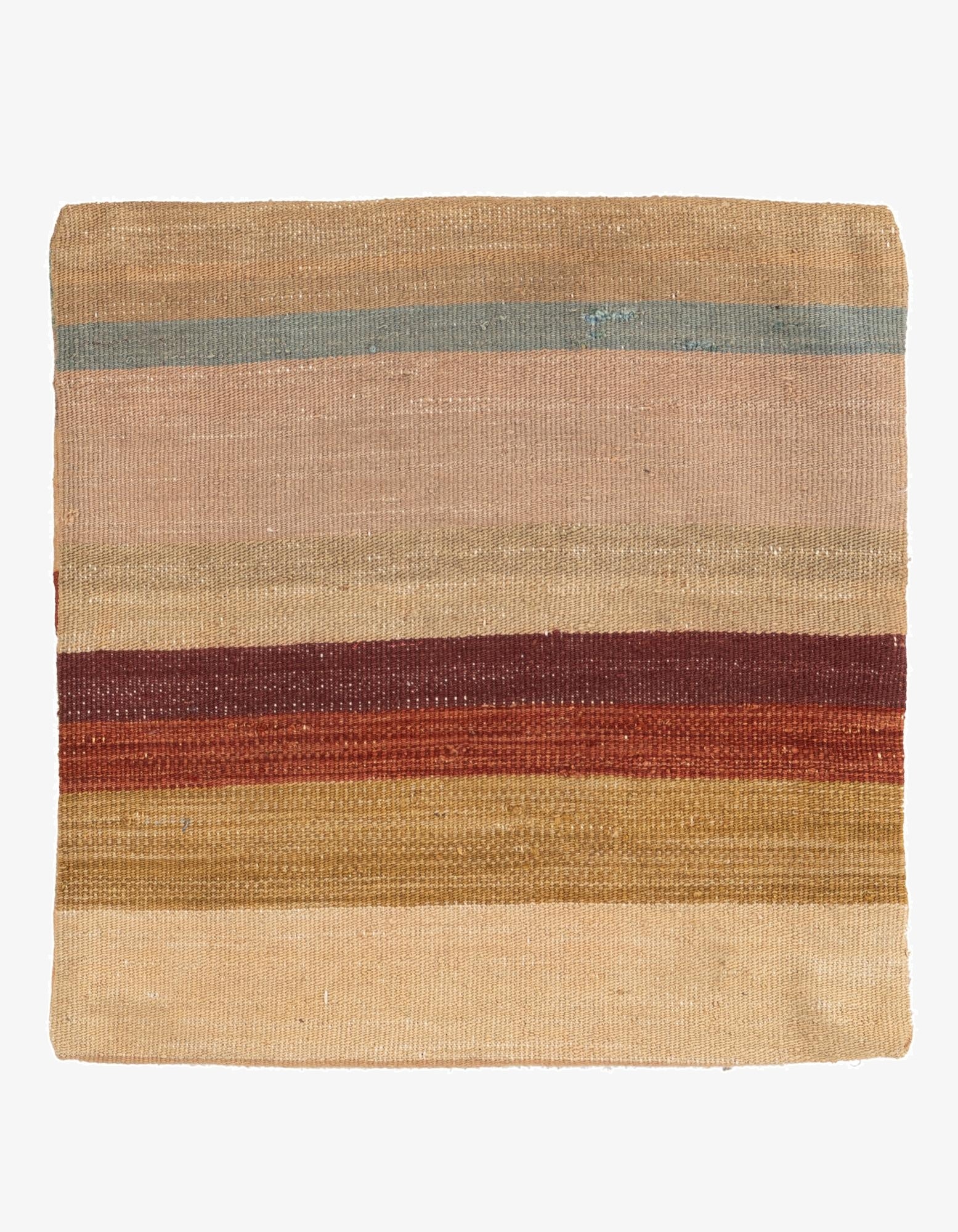 1' 6 x 1' 6  Hand Woven Pillow Wool Square Rug