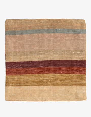 1' 6 x 1' 6 Hand Woven Pillow Wool Square Rug