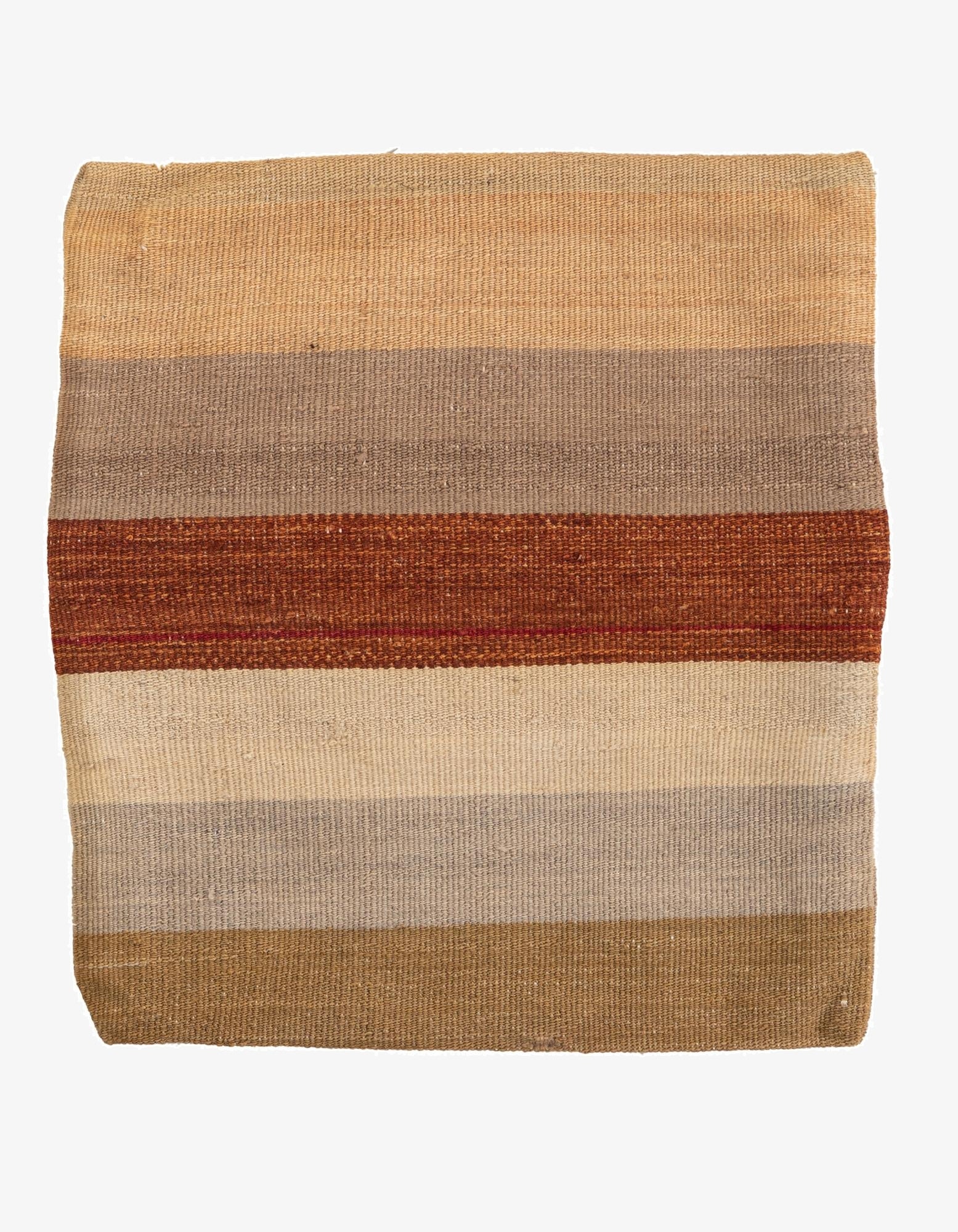 1' 6 x 1' 7  Hand Woven Pillow Wool Square Rug