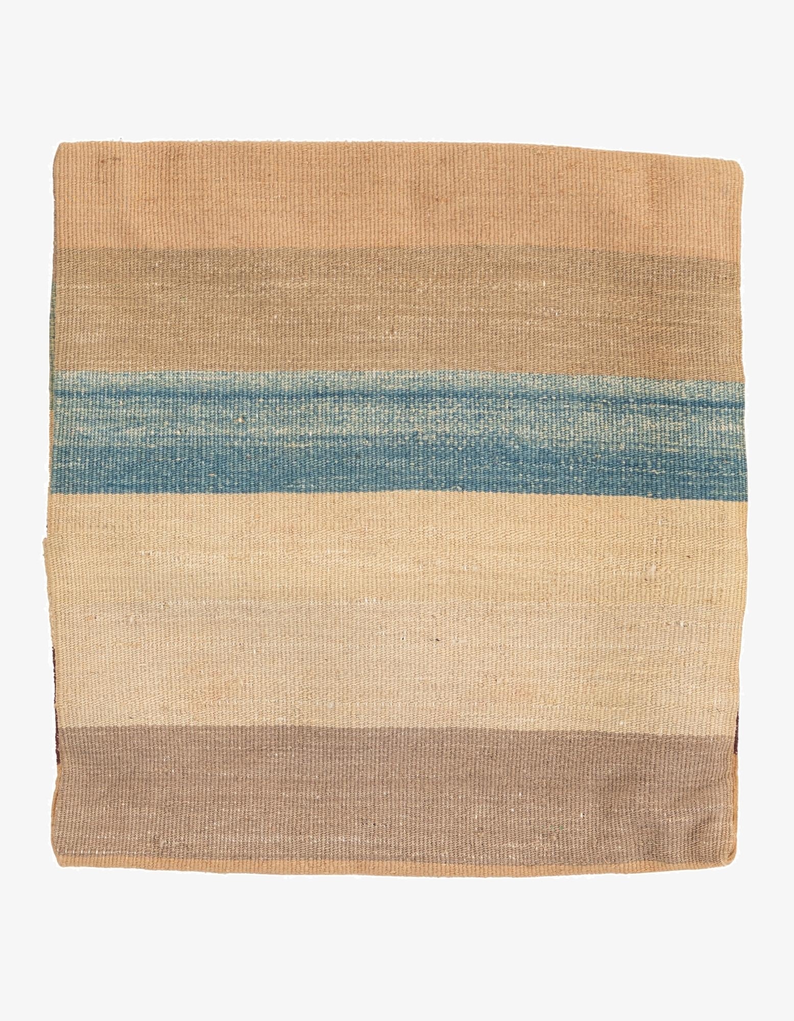 1' 5 x 1' 6  Hand Woven Pillow Wool Square Rug