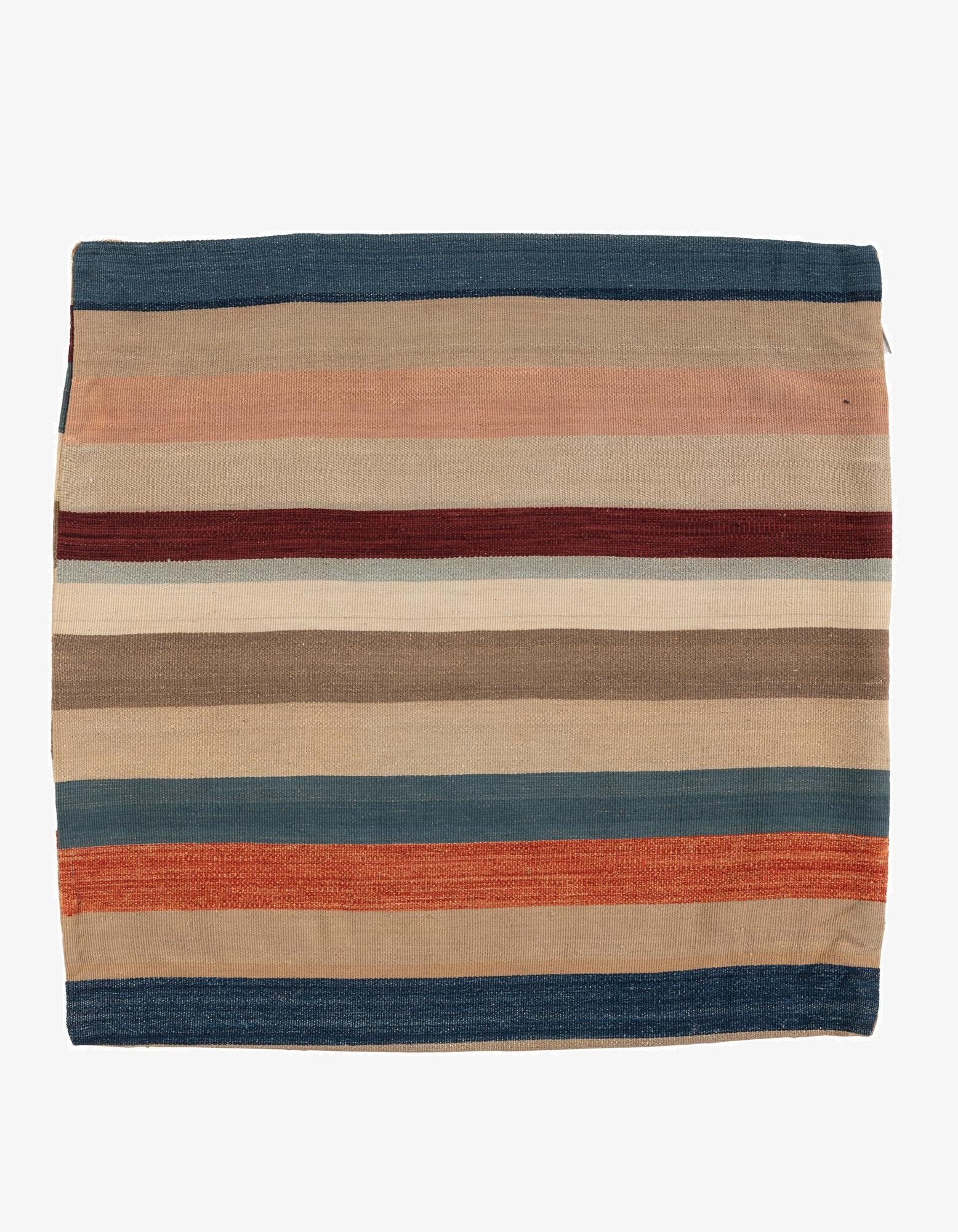 3' 3 x 3' 4  Hand Woven Pillow Wool Square Rug