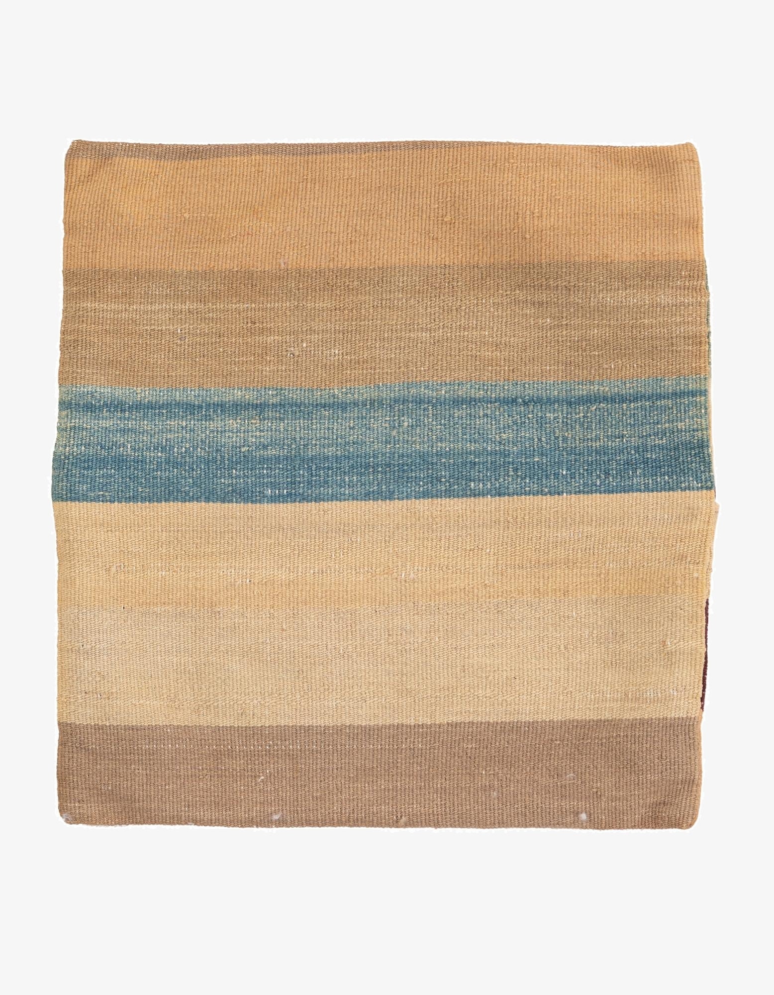 1' 5 x 1' 6  Hand Woven Pillow Wool Square Rug