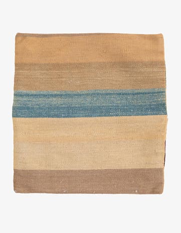 1' 5 x 1' 6 Hand Woven Pillow Wool Square Rug