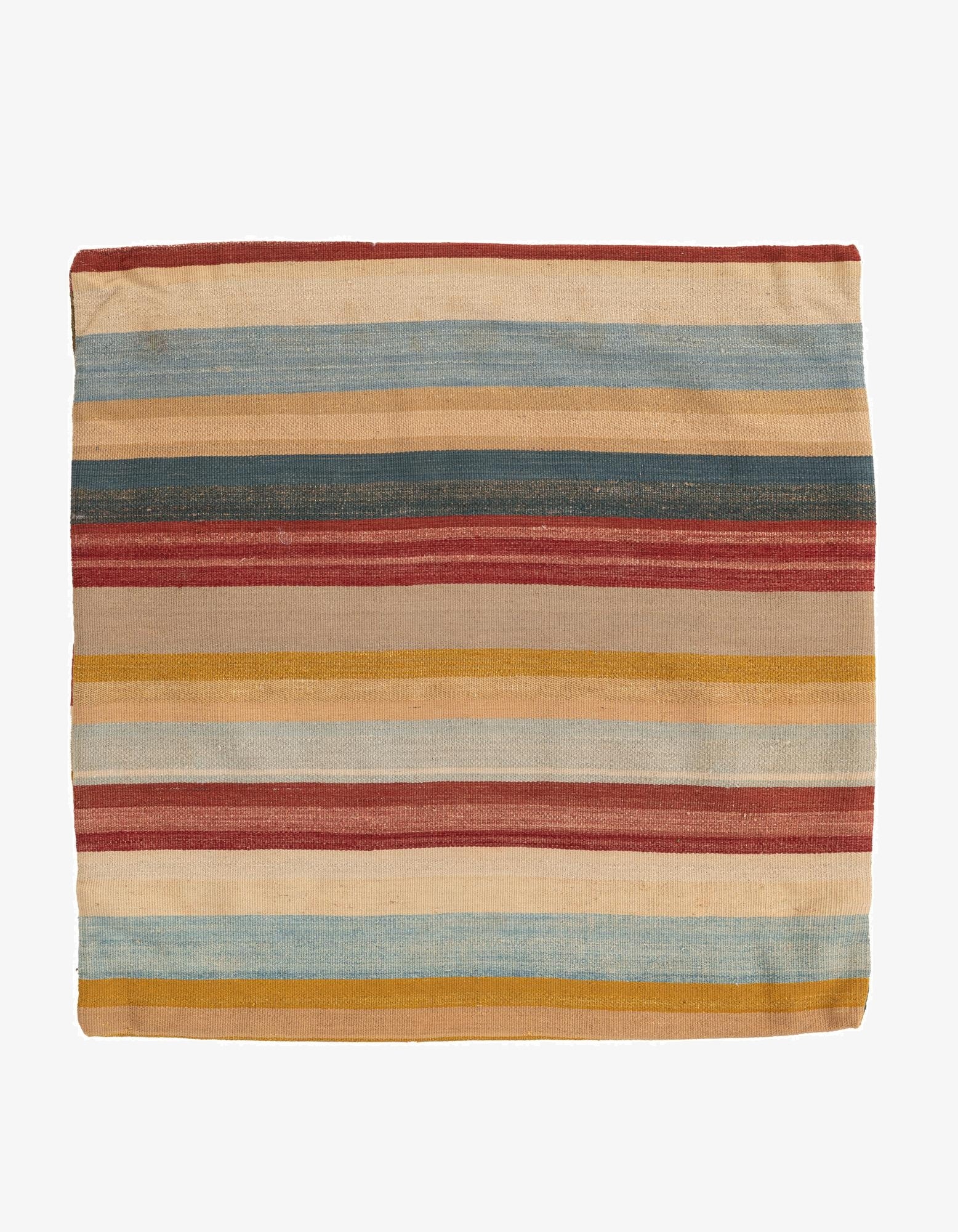 3' 3 x 3' 3  Hand Woven Pillow Wool Square Rug