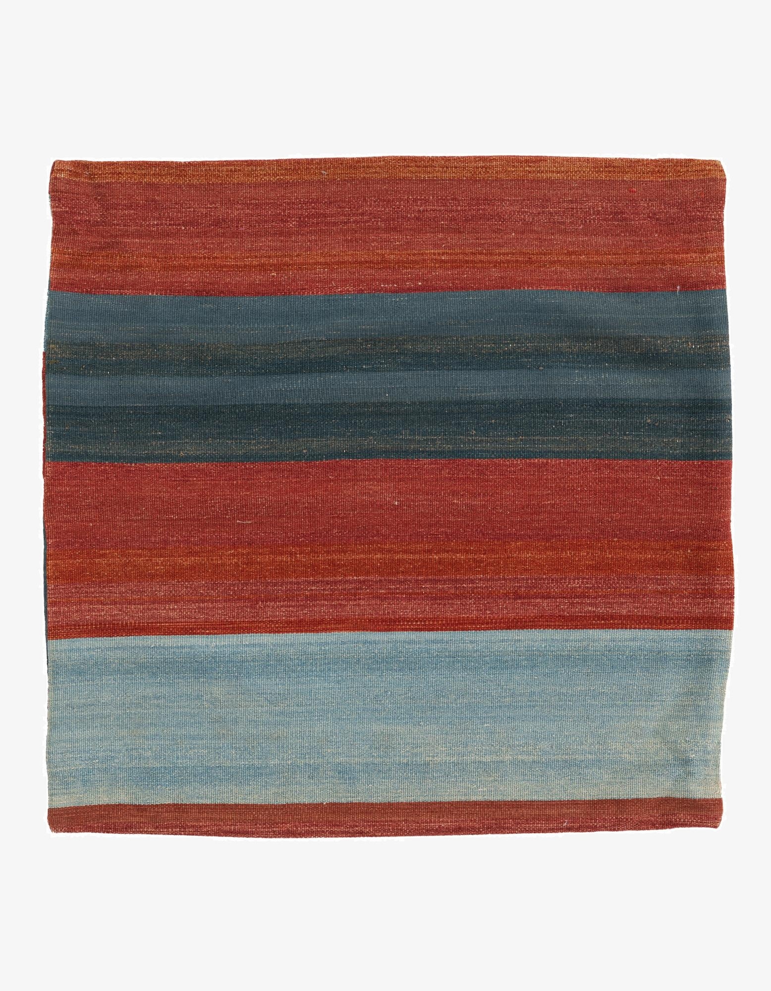 3' 3 x 3' 3  Hand Woven Pillow Wool Square Rug