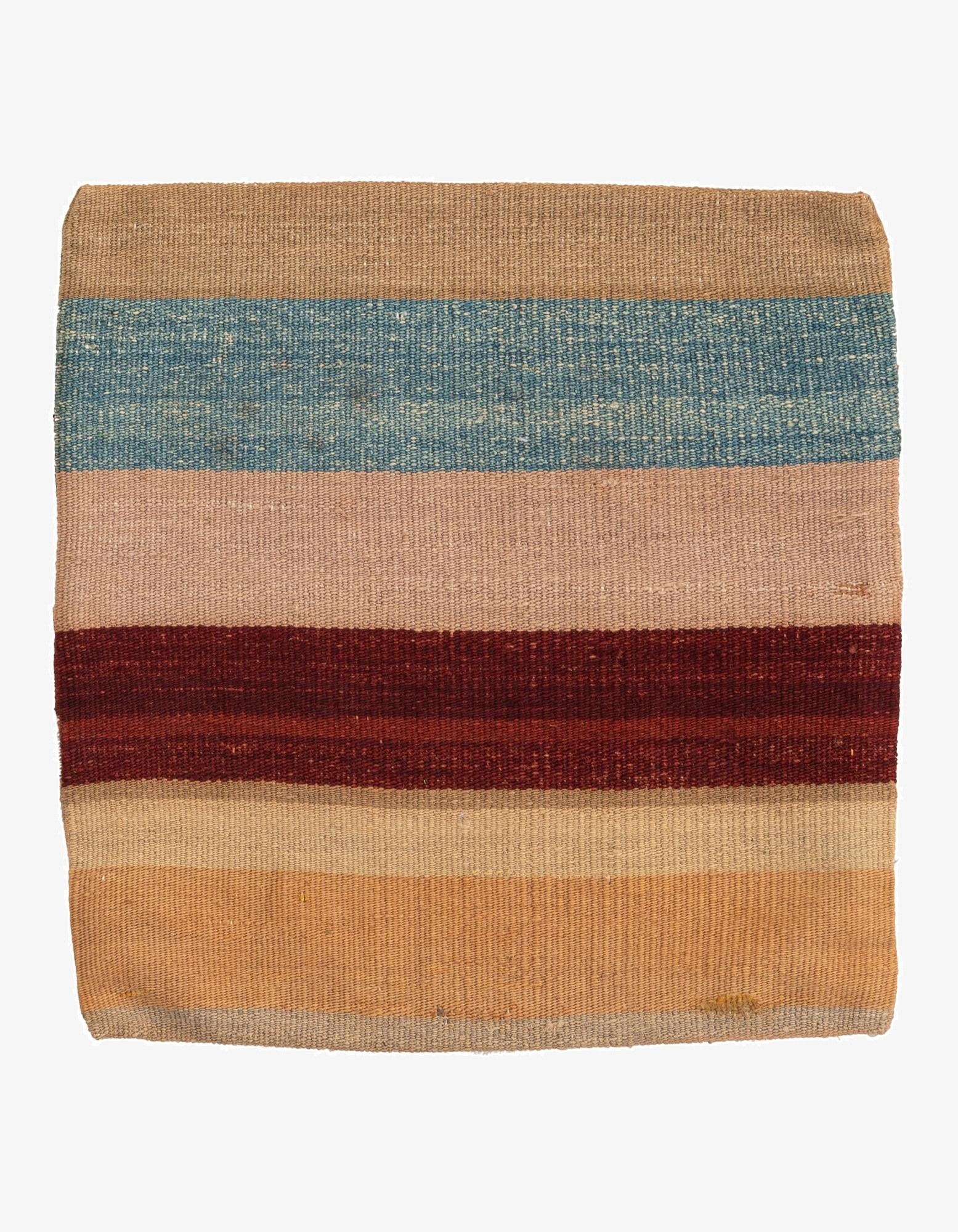 1' 5 x 1' 6  Hand Woven Pillow Wool Square Rug