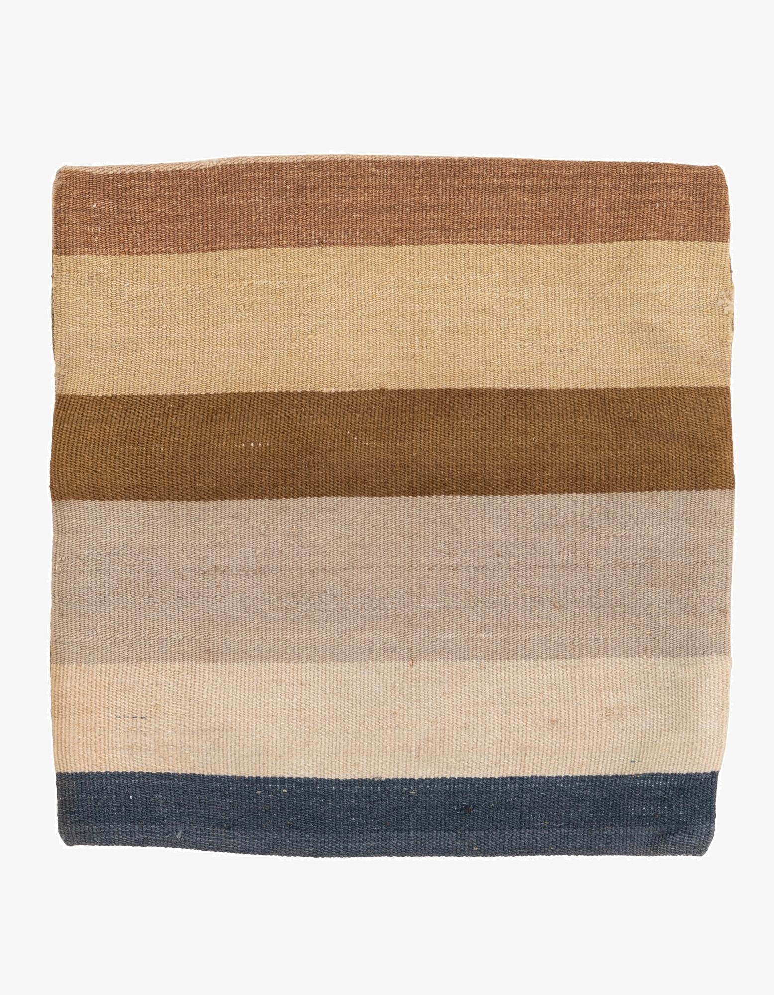 1' 5 x 1' 6  Hand Woven Pillow Wool Square Rug
