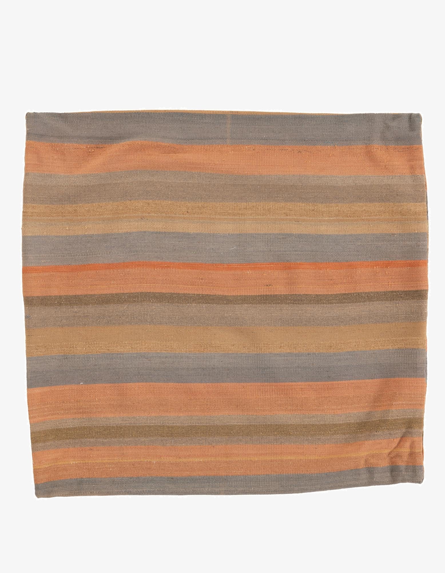 3' 2 x 3' 3  Hand Woven Pillow Wool Square Rug