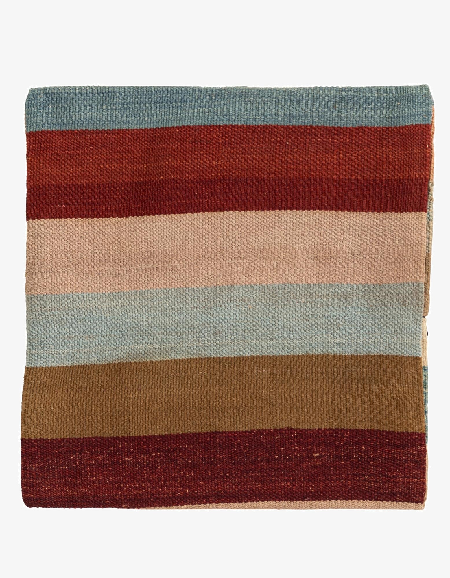 1' 5 x 1' 6  Hand Woven Pillow Wool Square Rug
