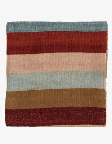 1' 5 x 1' 6 Hand Woven Pillow Wool Square Rug