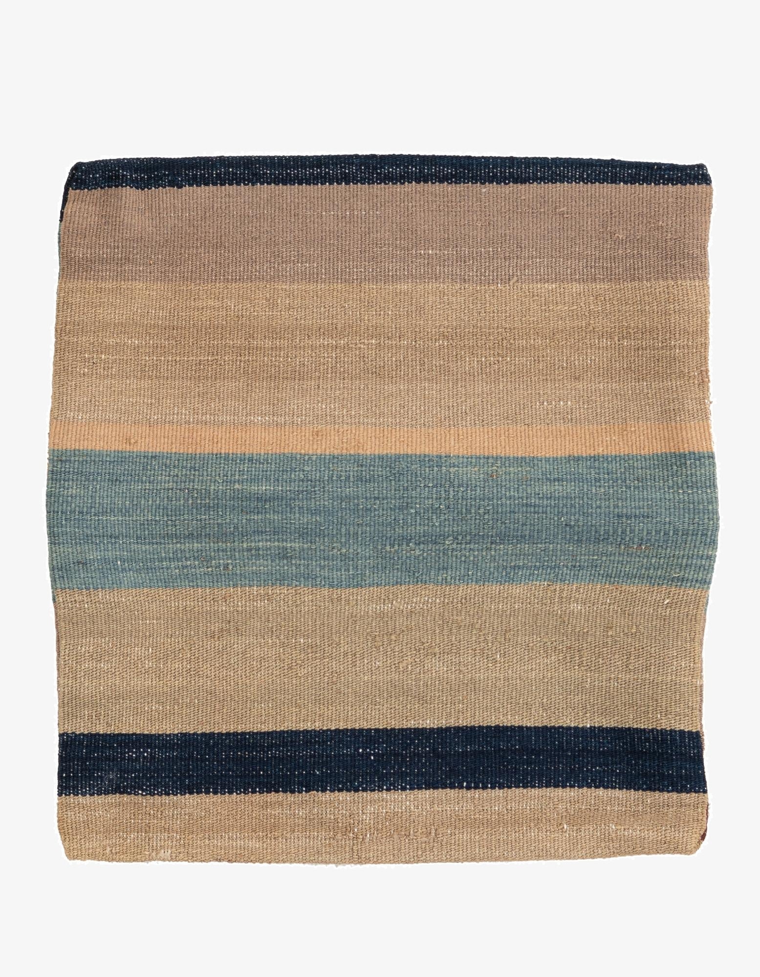 1' 5 x 1' 7  Hand Woven Pillow Wool Square Rug